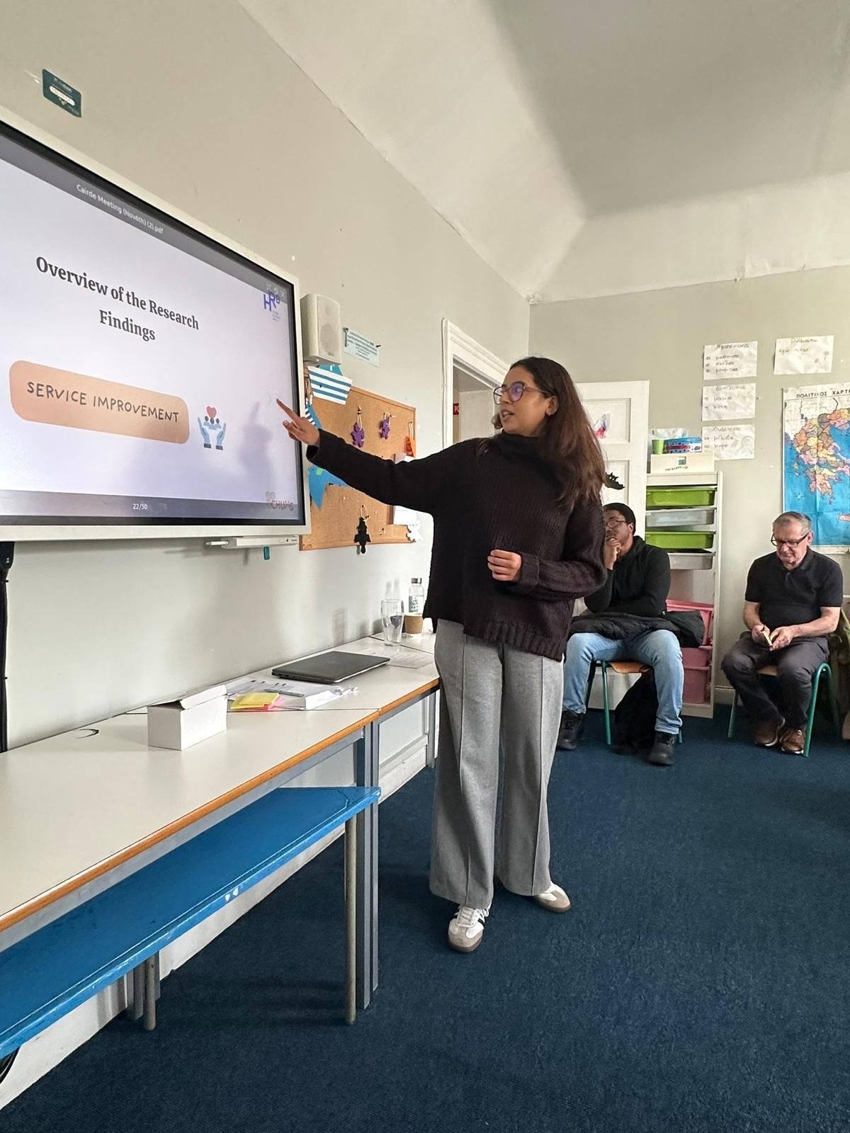 Yukti presenting